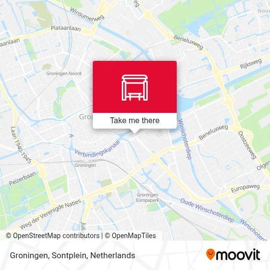 Groningen, Sontplein Karte