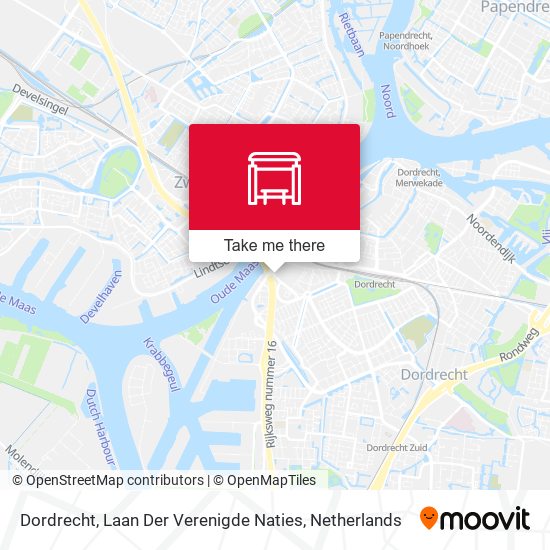 Dordrecht, Laan Der Verenigde Naties map
