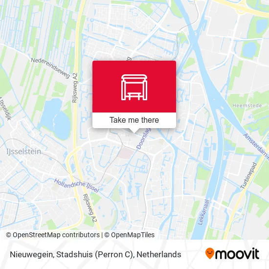 Nieuwegein, Stadshuis (Perron C) map