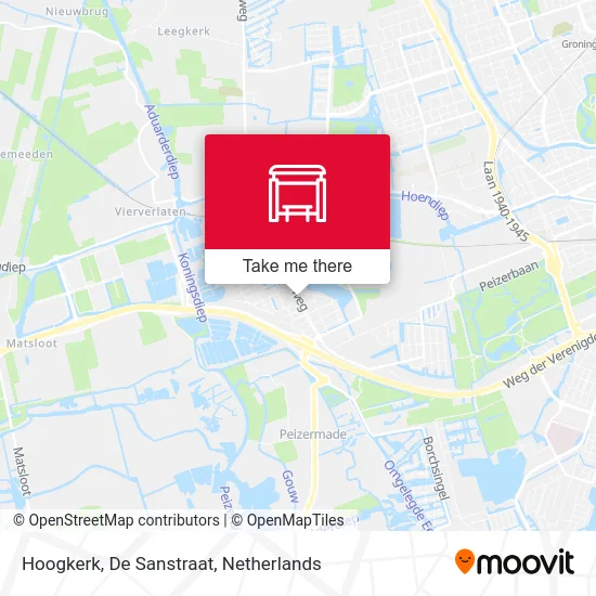 Hoogkerk, De Sanstraat map