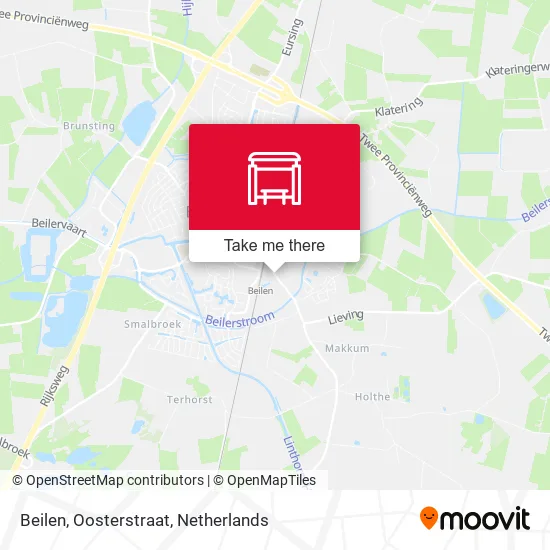Beilen, Oosterstraat map