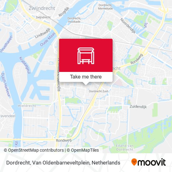 Dordrecht, Van Oldenbarneveltplein map