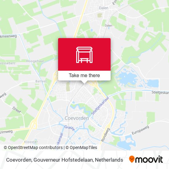 Coevorden, Gouverneur Hofstedelaan map