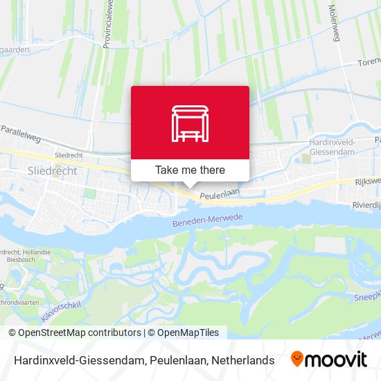 Hardinxveld-Giessendam, Peulenlaan map