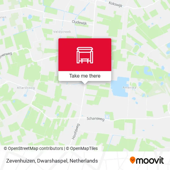 Zevenhuizen, Dwarshaspel map