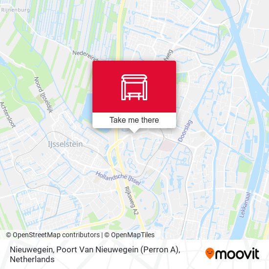 Nieuwegein, Poort Van Nieuwegein (Perron A) map