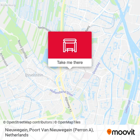 Nieuwegein, Poort Van Nieuwegein (Perron A) map