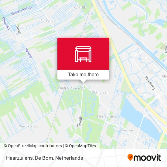 Haarzuilens, De Bom map