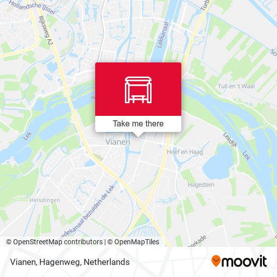 Vianen, Hagenweg Karte