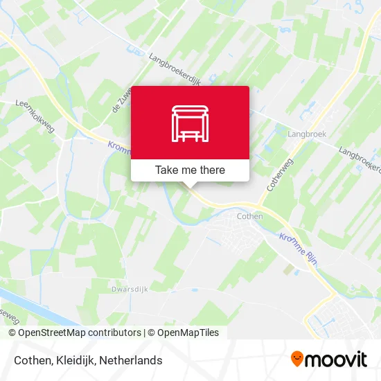 Cothen, Kleidijk map