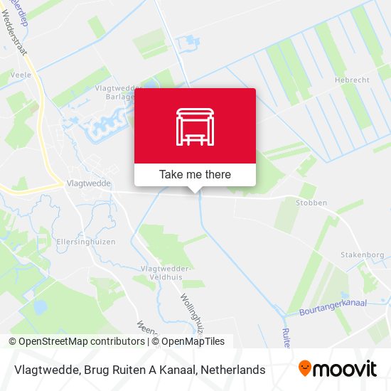 Vlagtwedde, Brug Ruiten A Kanaal map