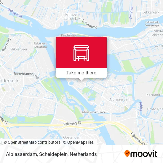 Alblasserdam, Scheldeplein map