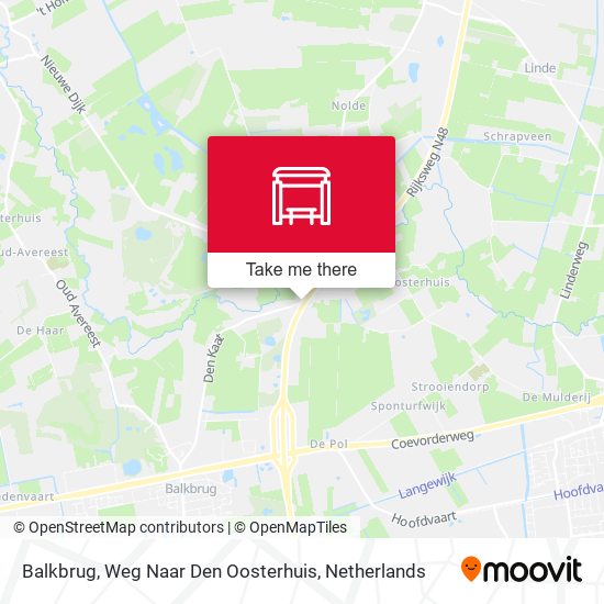 Balkbrug, Weg Naar Den Oosterhuis map