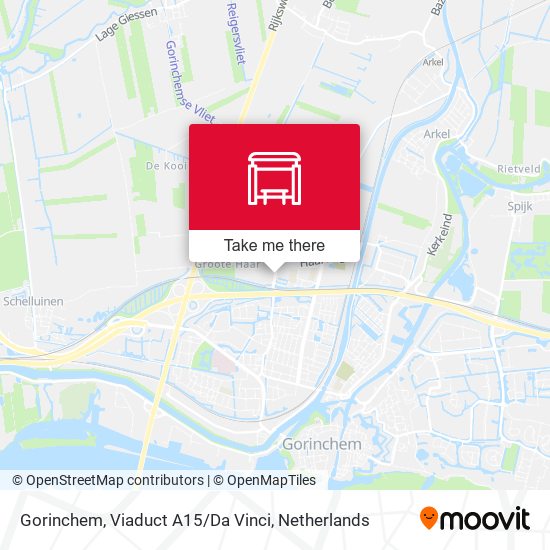 Gorinchem, Viaduct A15 / Da Vinci map