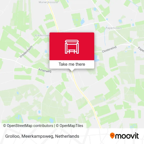 Grolloo, Meerkampsweg map