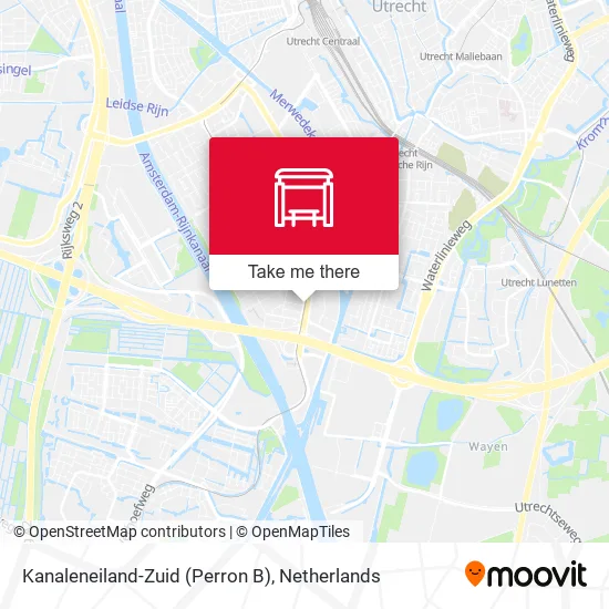 Kanaleneiland-Zuid (Perron B) map