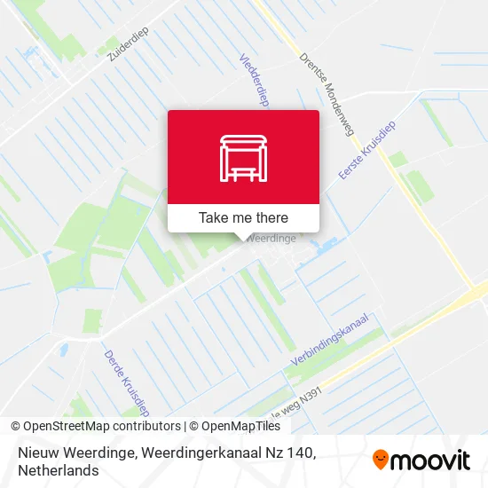 Nieuw Weerdinge, Weerdingerkanaal Nz 140 map