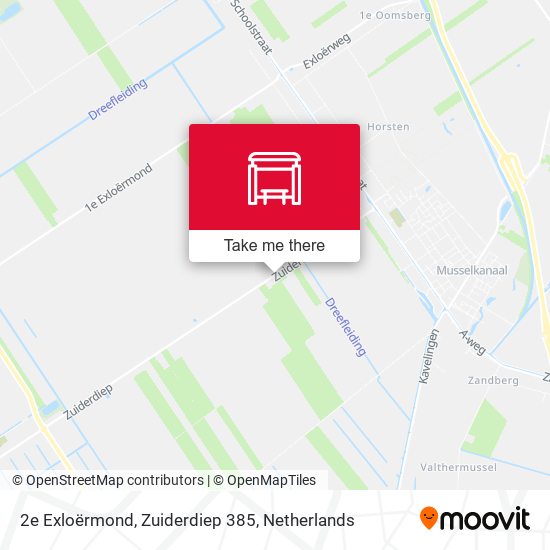 2e Exloërmond, Zuiderdiep 385 Karte