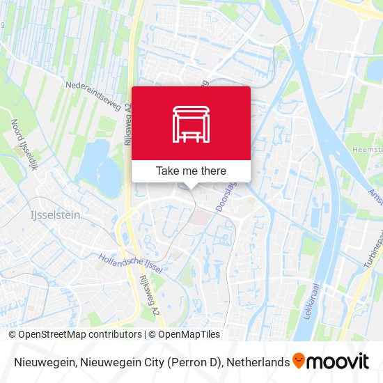 Nieuwegein, Nieuwegein City (Perron D) map