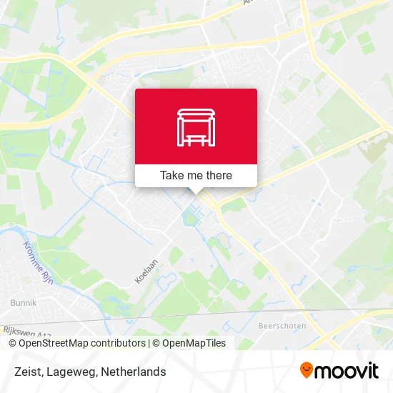 Zeist, Lageweg map