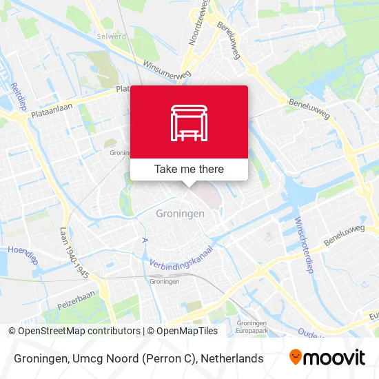 Groningen, Umcg Noord (Perron C) map