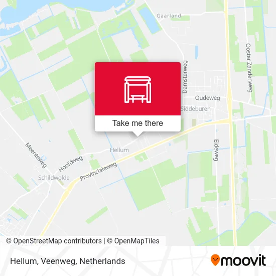 Hellum, Veenweg map