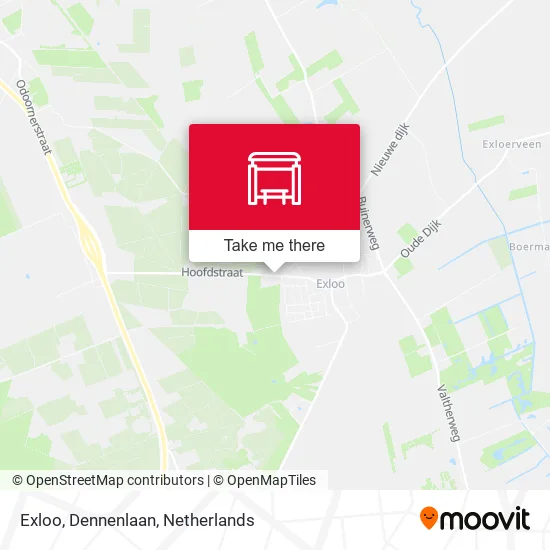 Exloo, Dennenlaan map
