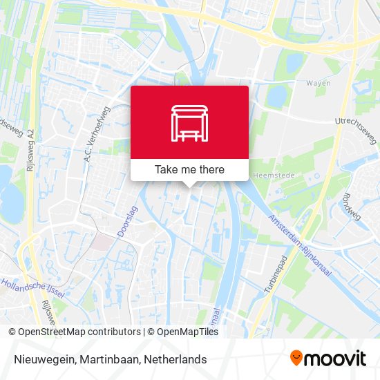 Nieuwegein, Martinbaan map
