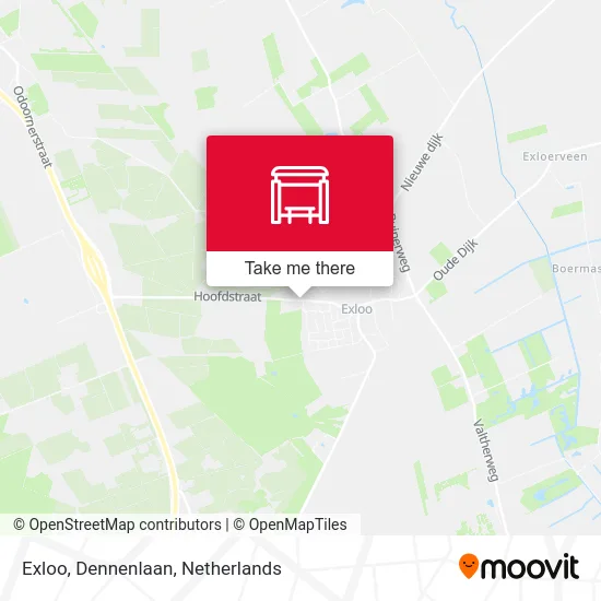 Exloo, Dennenlaan map