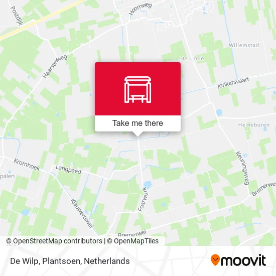 De Wilp, Plantsoen map