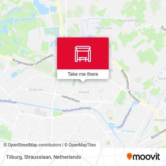 Tilburg, Strausslaan map