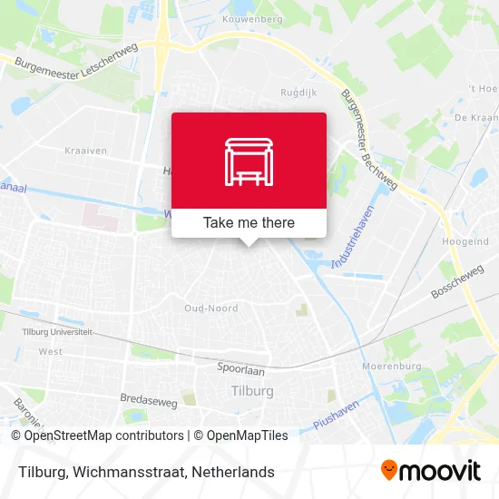 Tilburg, Wichmansstraat map