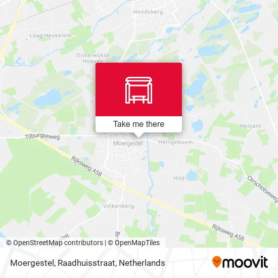 Moergestel, Raadhuisstraat map