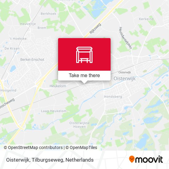 Oisterwijk, Tilburgseweg Karte