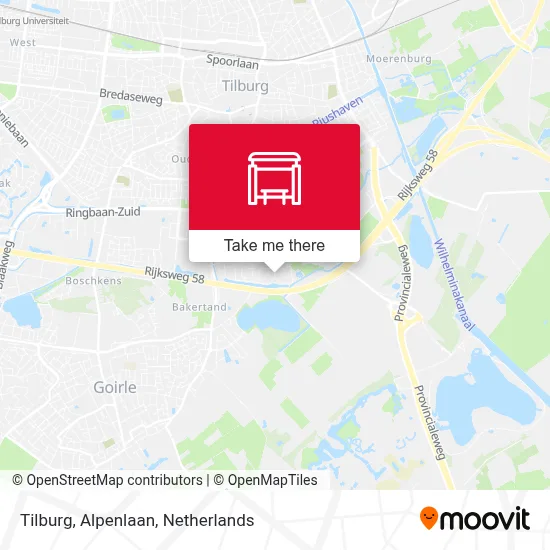 Tilburg, Alpenlaan map