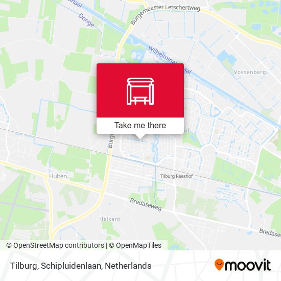 Tilburg, Schipluidenlaan map