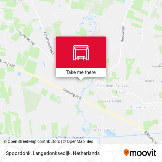 Spoordonk, Langedonksedijk map