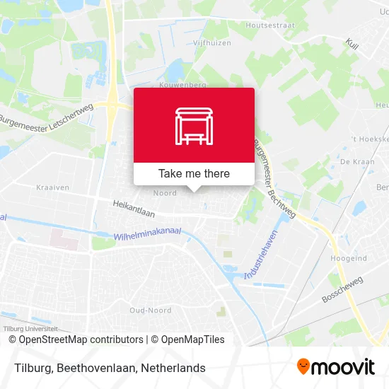 Tilburg, Beethovenlaan map