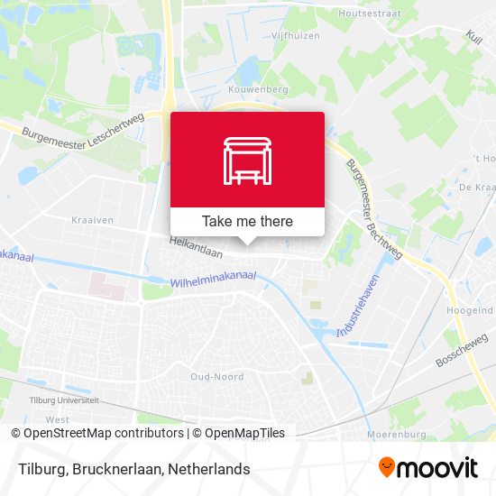 Tilburg, Brucknerlaan map