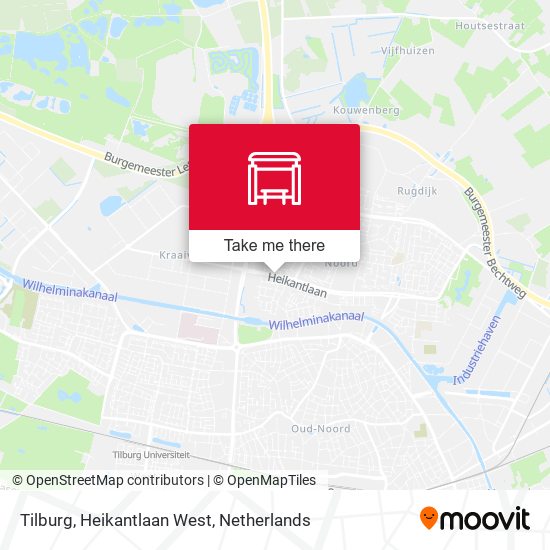 Tilburg, Heikantlaan West map