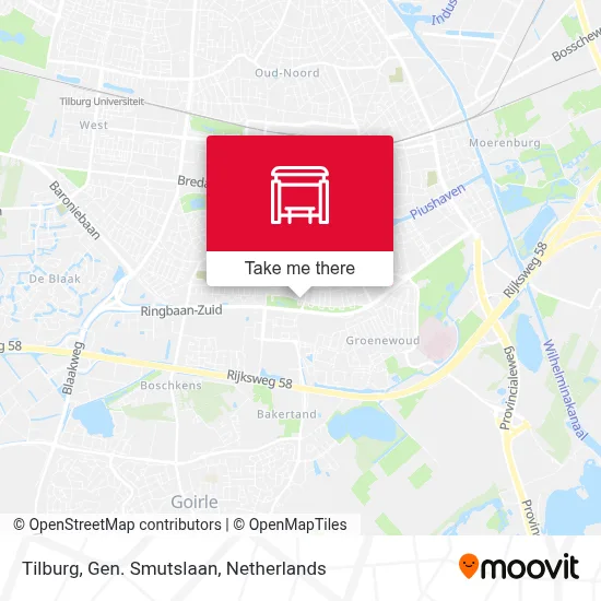 Tilburg, Gen. Smutslaan map