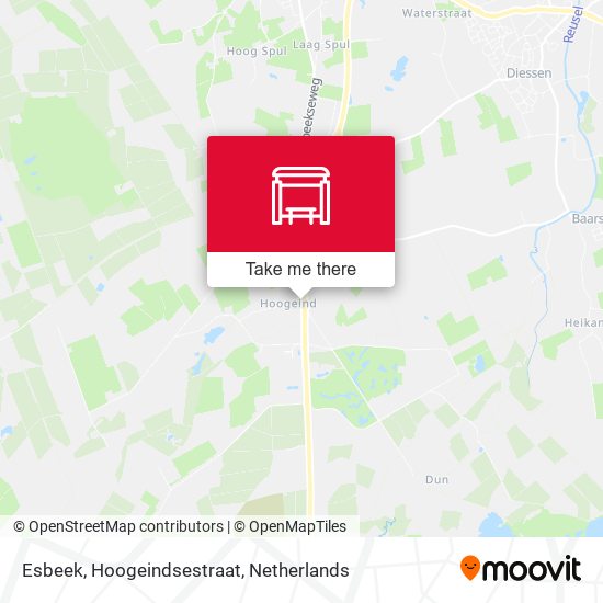 Esbeek, Hoogeindsestraat map