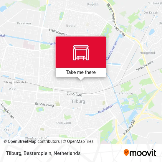 Tilburg, Besterdplein Karte