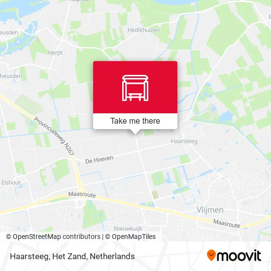 Haarsteeg, Het Zand map