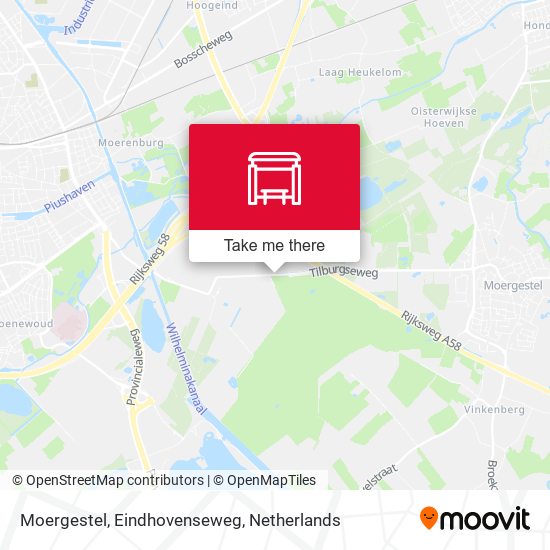 Moergestel, Eindhovenseweg map