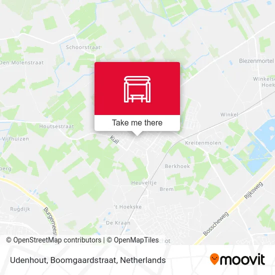 Udenhout, Boomgaardstraat map
