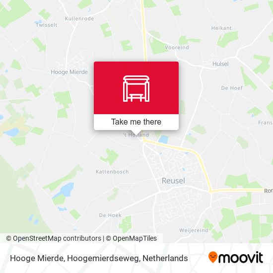 Hooge Mierde, Hoogemierdseweg map