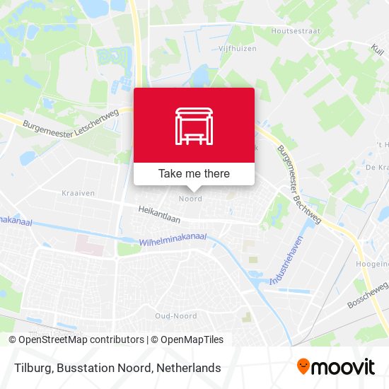 Tilburg, Busstation Noord Karte