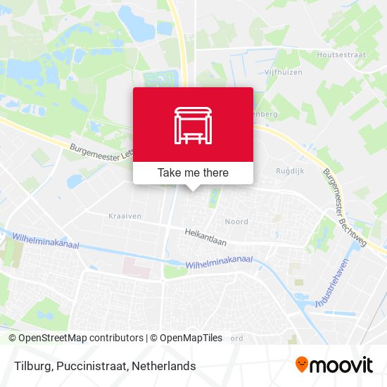 Tilburg, Puccinistraat Karte