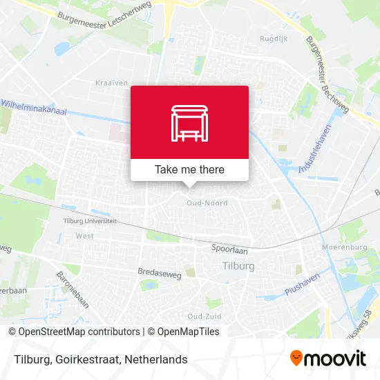 Tilburg, Goirkestraat map